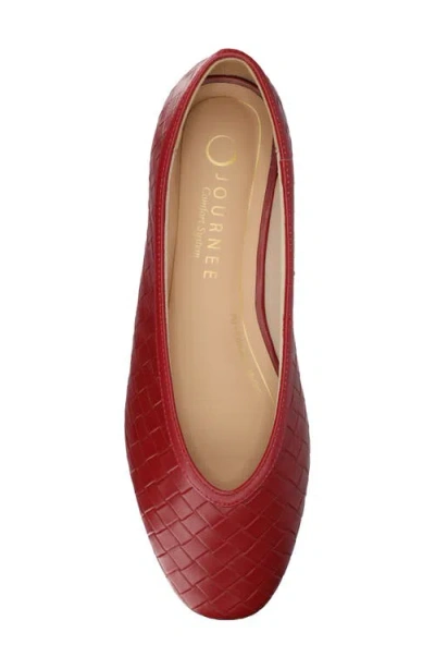 Journee Collection Fortune Flat In Red