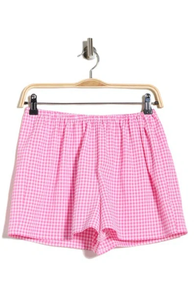 Wayf Elastic Shorts In Pink