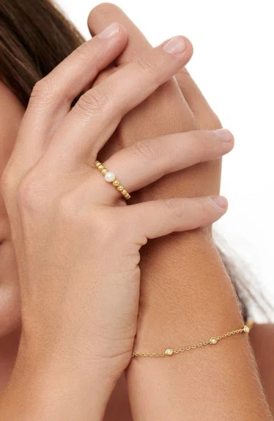Devata Curb Chain Eternity Ring In Gold
