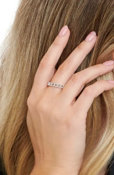 Devata Curb Chain Ring In Metallic