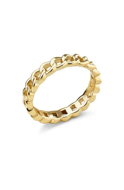 Devata Curb Chain Eternity Ring In Gold