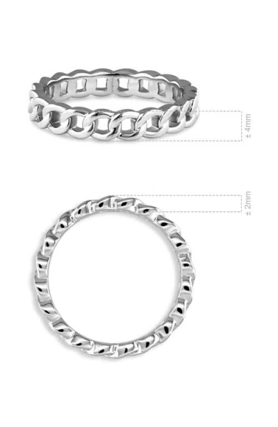 Devata Curb Chain Ring In Metallic