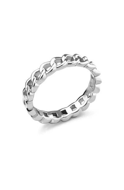 Devata Curb Chain Ring In Metallic