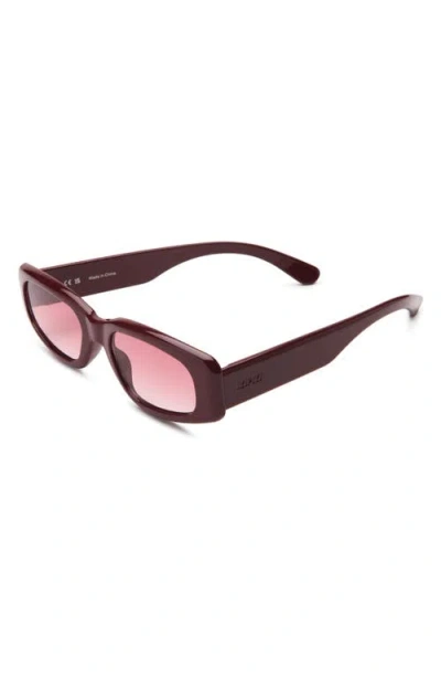 Izipizi Rectangular Sunglasses In Burgundy