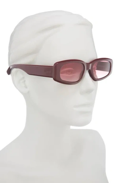 Izipizi Rectangular Sunglasses In Burgundy