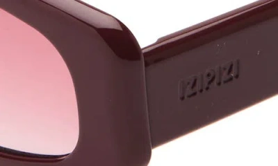 Izipizi Rectangular Sunglasses In Burgundy