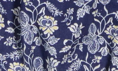 Max Studio Tie Strap Bubble Top In Blue