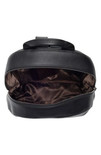 Longchamp Small 3d Leather Backpack In Black