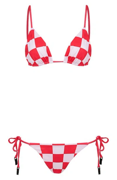 Maaji Balmy Check Bikini Top In Multi