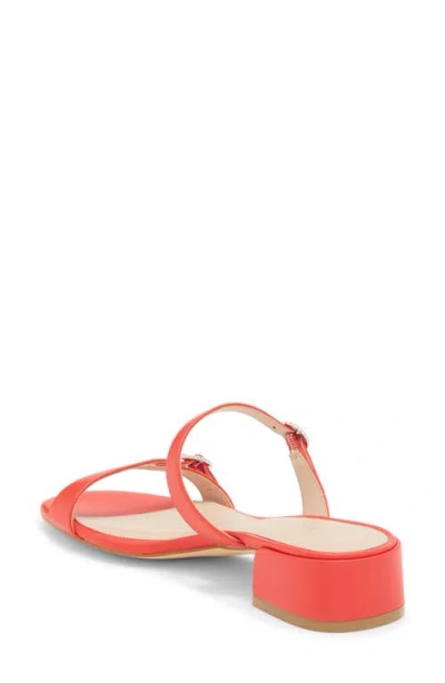 Stuart Weitzman Ginger Xtal Block 35 Leather Sandal In Multi