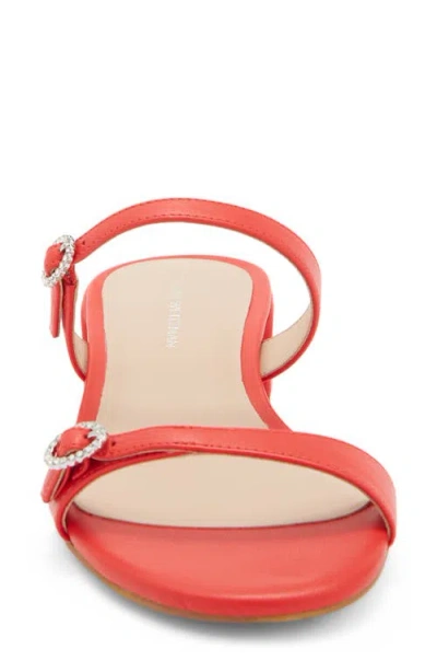 Stuart Weitzman Ginger Xtal Block 35 Leather Sandal In Multi