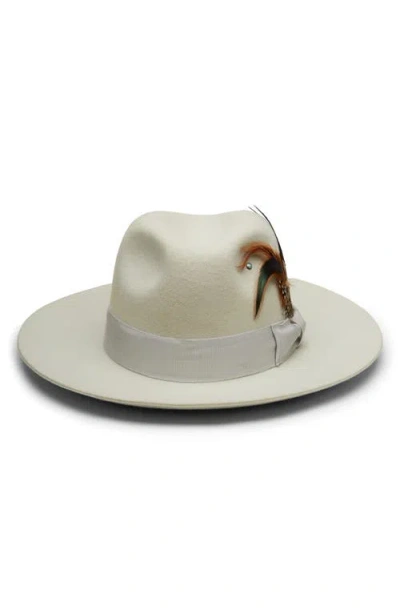 Wyeth Wool Fedora Hat In Orange