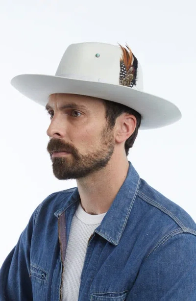 Wyeth Wool Fedora Hat In Orange