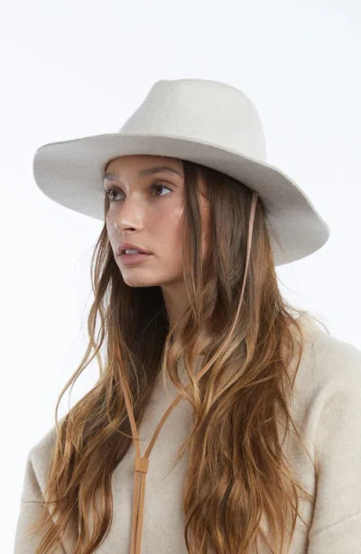 Wyeth Wool Fedora Hat In Red
