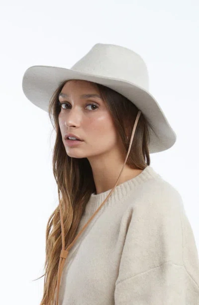 Wyeth Wool Fedora Hat In Red