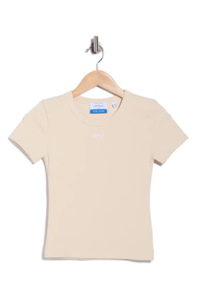 Off-white Fitted Tee In Neutral