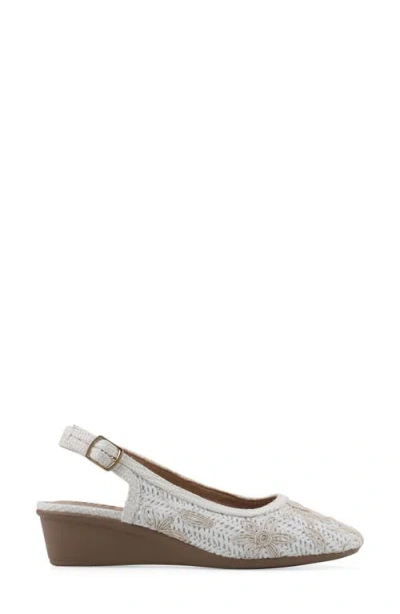 Cliffs By White Mountain Borris Slingback Wedge In Multi