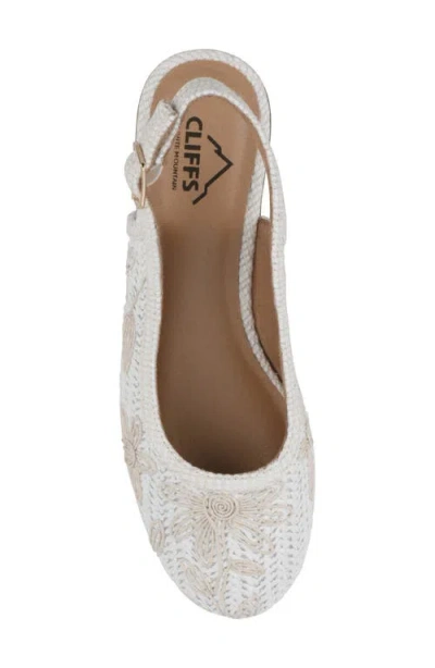Cliffs By White Mountain Borris Slingback Wedge In Multi