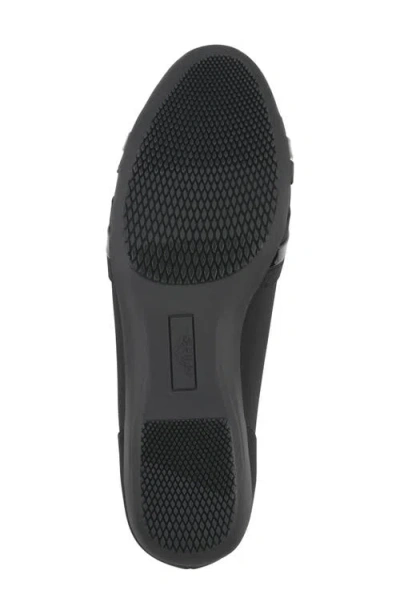 Cliffs By White Mountain Wide Width Chic Ballet Flat In Black