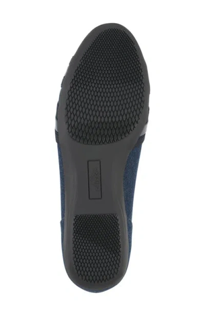 Cliffs By White Mountain Wide Width Chic Ballet Flat In Blue