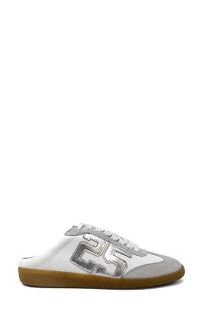 Shushop Open Mule In Silver
