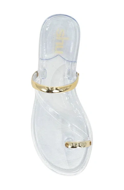 Shushop Dottie Toe Loop Sandal In Multi