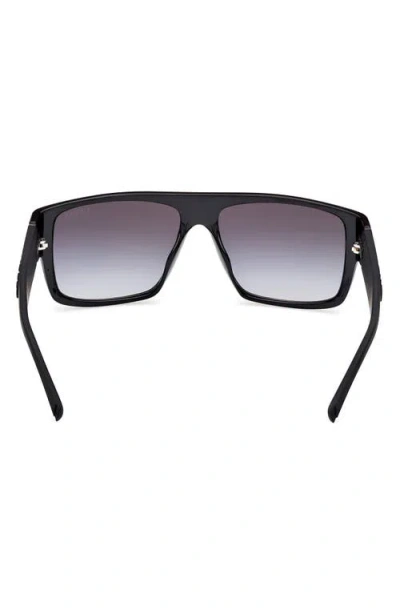 Guess Rectangular Sunglasses In Black