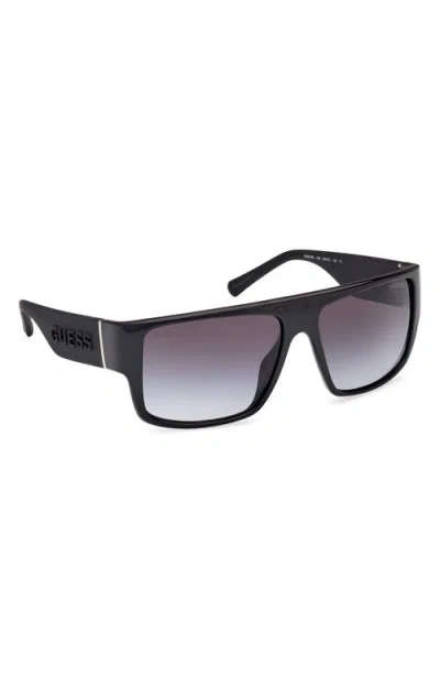 Guess Rectangular Sunglasses In Black