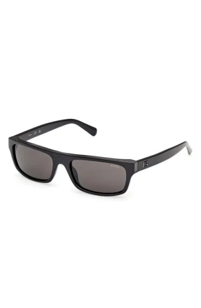 Guess Rectangular Sunglasses In Black