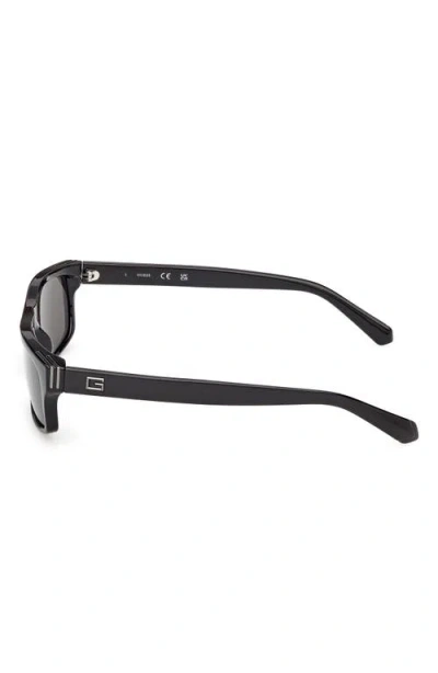Guess Rectangular Sunglasses In Black