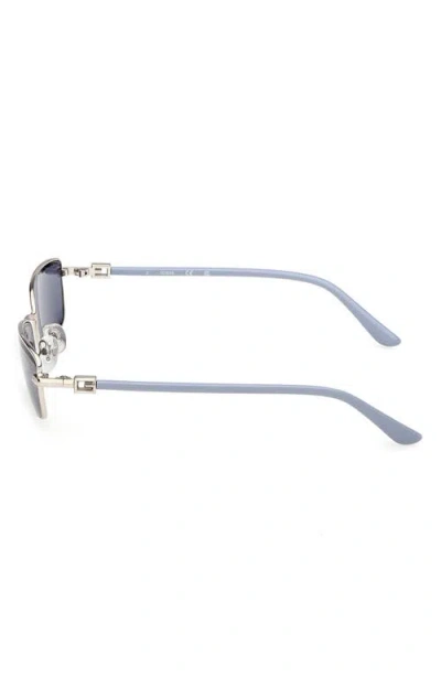 Guess Rectangular Sunglasses In Silver