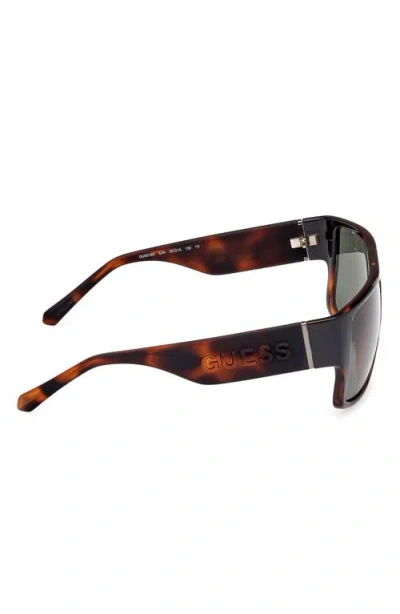 Guess Rectangular Sunglasses In Brown