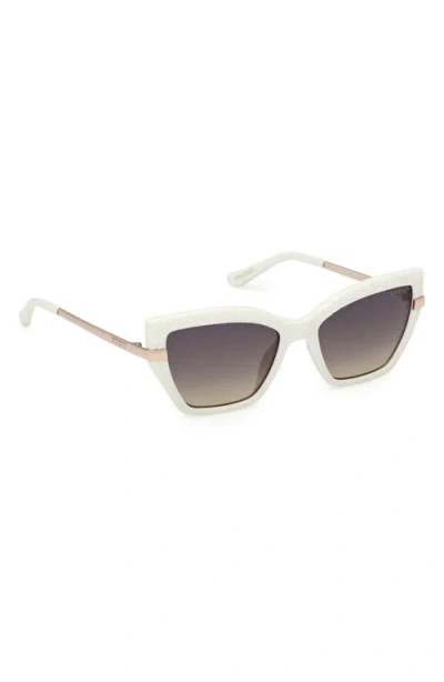 Guess Rectangular Sunglasses In White