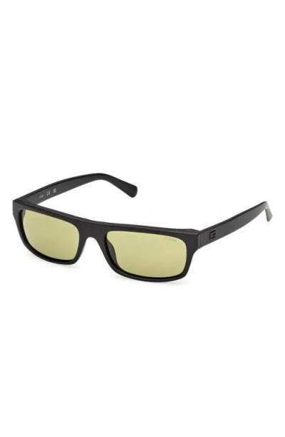 Guess Rectangular Sunglasses In Black
