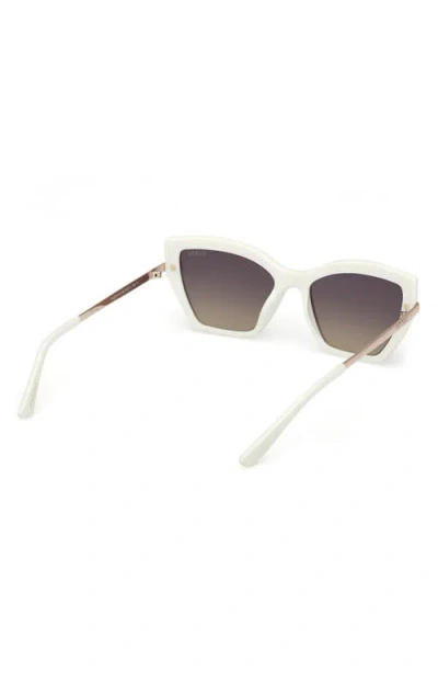 Guess Rectangular Sunglasses In White