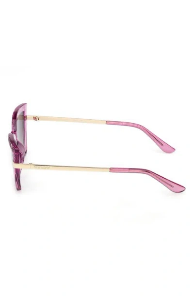 Guess Rectangular Sunglasses In Purple