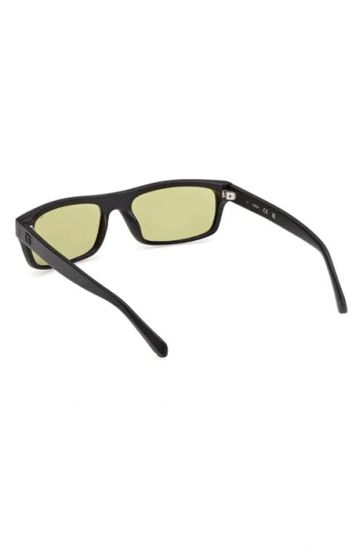 Guess Rectangular Sunglasses In Black