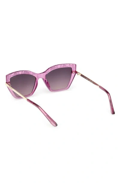 Guess Rectangular Sunglasses In Purple