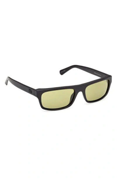 Guess Rectangular Sunglasses In Black