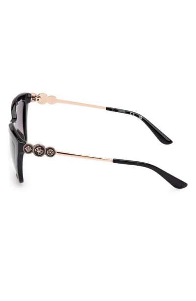 Guess Rectangular Sunglasses In Black