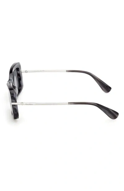 Max Mara 54mm Rectangular Sunglasses In Black
