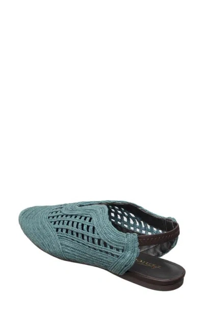 Antelope Daisy Slingback Flat In Blue