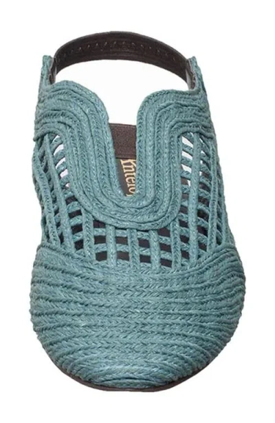 Antelope Daisy Slingback Flat In Blue