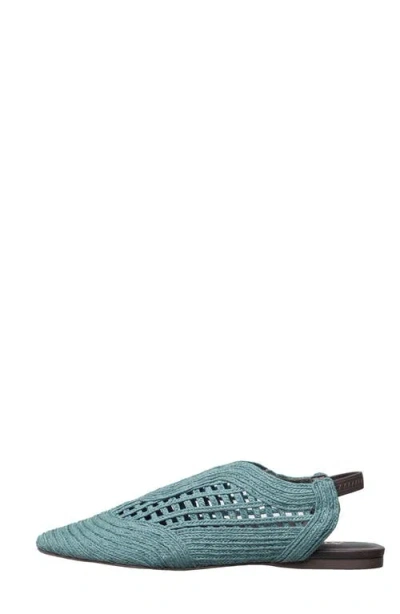 Antelope Daisy Slingback Flat In Blue