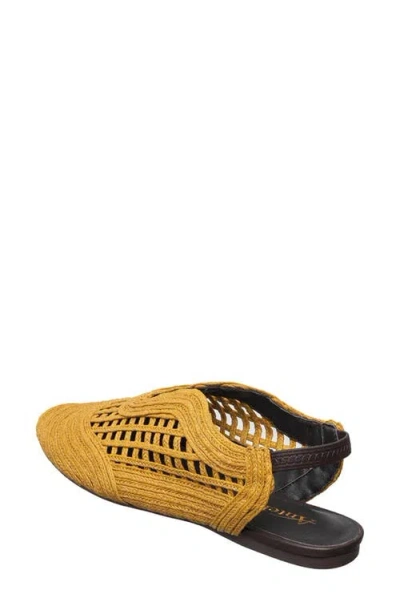 Antelope Daisy Slingback Flat In Yellow