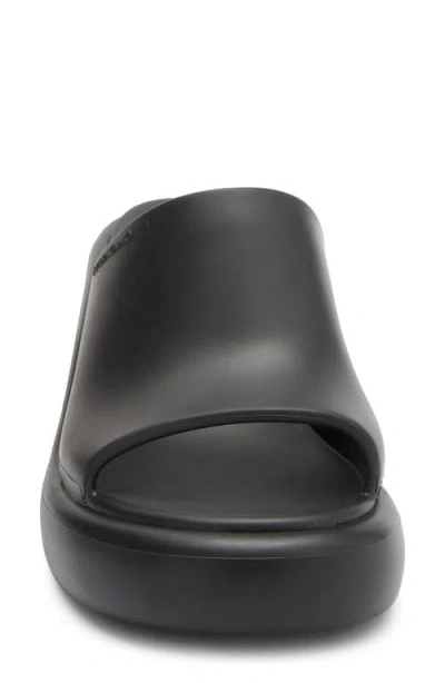 Ferragamo Deva Platform Slide Sandal In Black