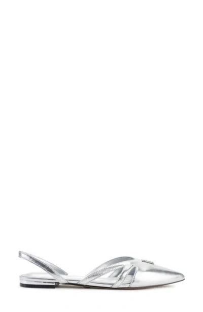 Dkny Verity Slingback Flat In Silver