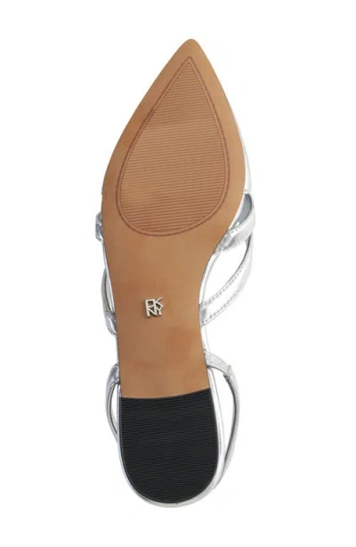 Dkny Verity Slingback Flat In Silver