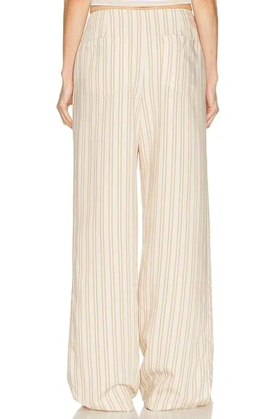 Sablyn Gemma Stripe Pull On Pant In Neutral