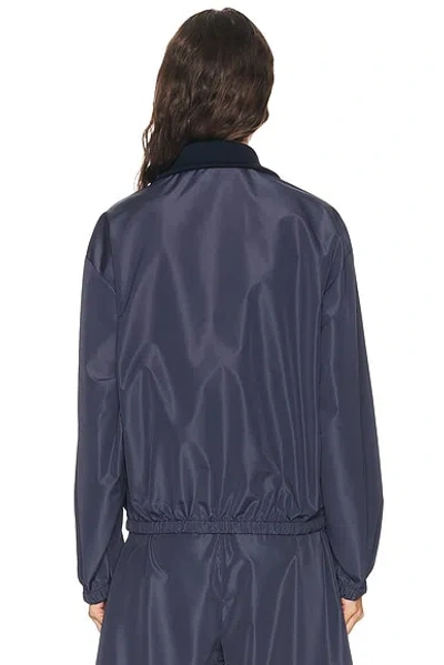 Miu Miu Technical Canvas Jacket In Blue